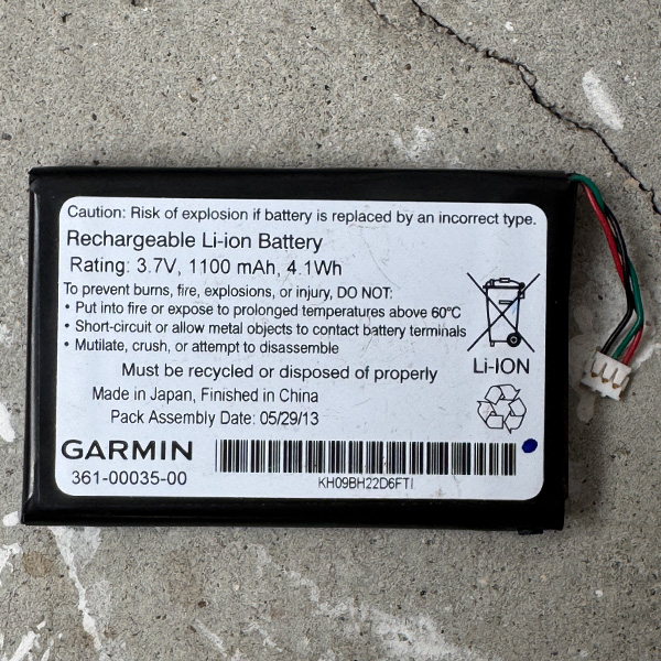 Garmin Edge 800/810 361-00035-00 バッテリー