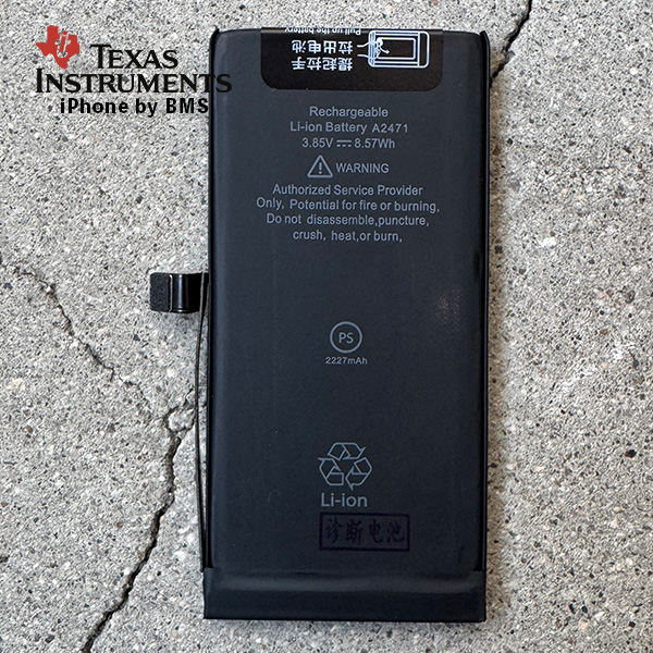 iPhone 12 mini 修理交換後のエラー通知消すBMSバッテリー