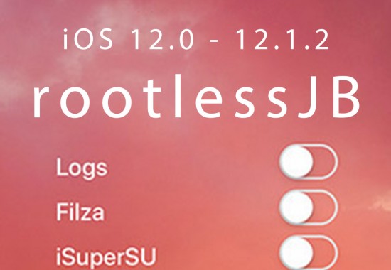 【RootlessJB】デバイス単体 iOS 12.1.2 – 12 Jailbreakツール