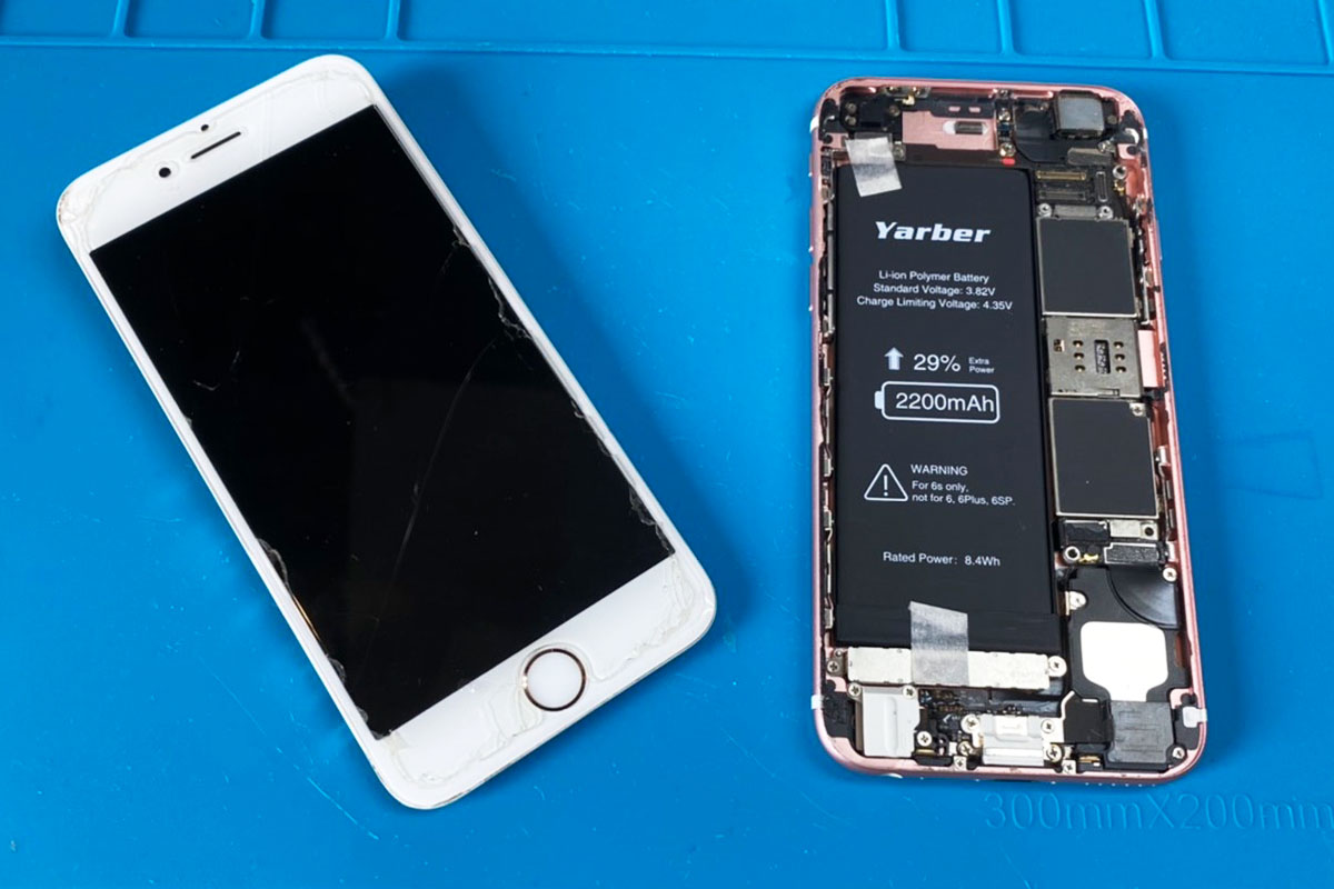 Iphone 6s 自分で分解してしまった水没修理 Applemac スマートフォン マックパソコン買取 修理 中古販売