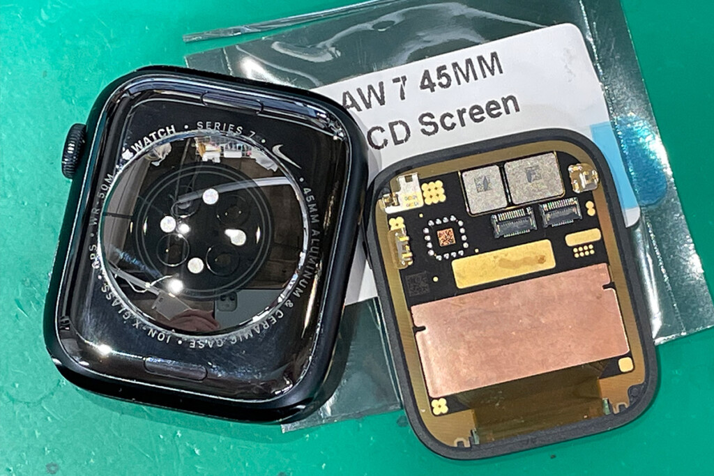 Apple Watch 7 45mm 液晶LCDガラス割れ画面の交換修理