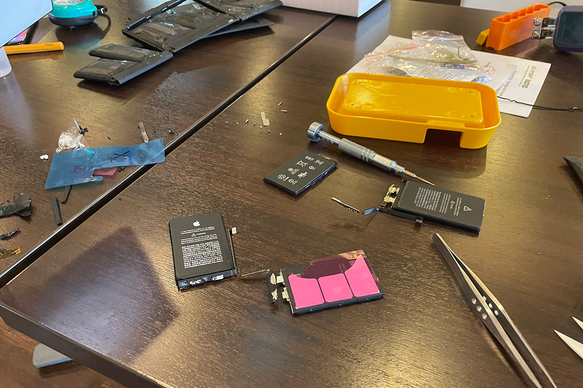 【失敗事故】iPhone 14 バッテリーリチウムセルBMS交換修理